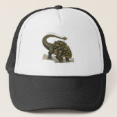 Cool Comics Style Stegosaurus Dinosaur Trucker Hat キャップ (正面)