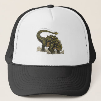 Cool Comics Style Stegosaurus Dinosaur Trucker Hat キャップ