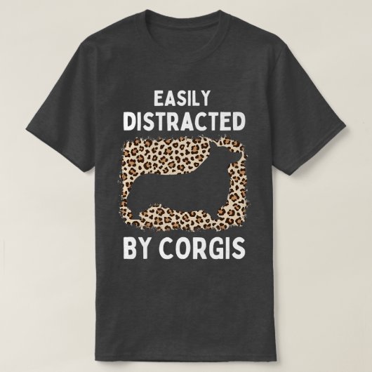 Cool Corgi Lovers Dog Design Leopard Girls Funny C Tシャツ (デザイン正面)