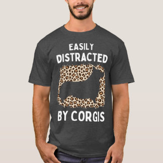 Cool Corgi Lovers Dog Design Leopard Girls Funny C Tシャツ