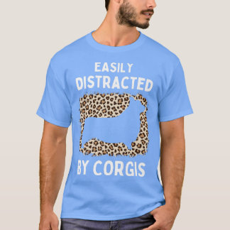 Cool Corgi Lovers Dog Design Leopard Girls Funny C Tシャツ