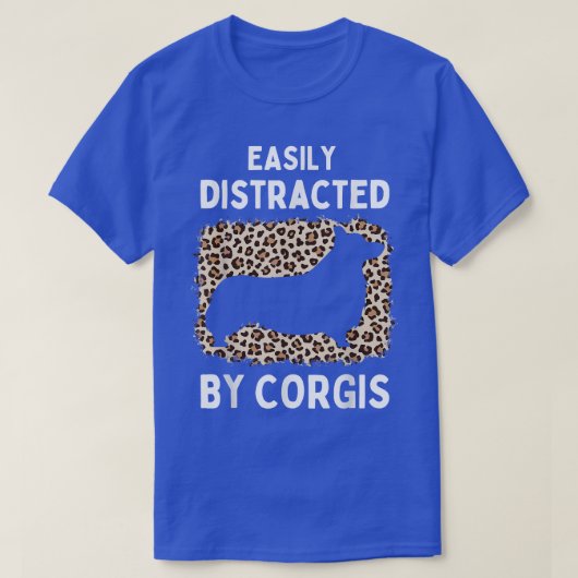 Cool corgi lovers dog design leopard girls funny c tシャツ (デザイン正面)