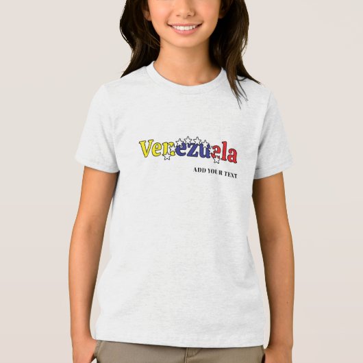 cool country flag customize kid's Venezuelan  トライブレンドＴシャツ (正面)