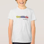 cool country flag customize kid's Venezuelan  トライブレンドＴシャツ (正面)