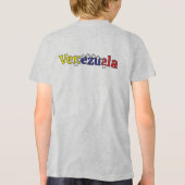 cool country flag customize kid's Venezuelan  トライブレンドＴシャツ (裏面)