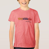cool country flag customize kid's Venezuelan rose トライブレンドＴシャツ (正面)