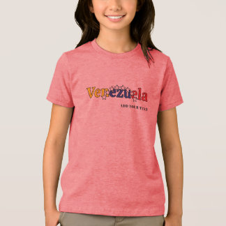 cool country flag customize kid's Venezuelan rose トライブレンドTシャツ