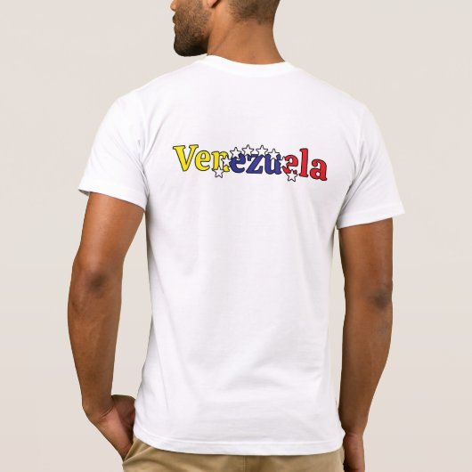 cool country flag customize men's Venezuelan 2 Tシャツ (裏面)