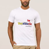 cool country flag customize men's Venezuelan  Tシャツ (正面)