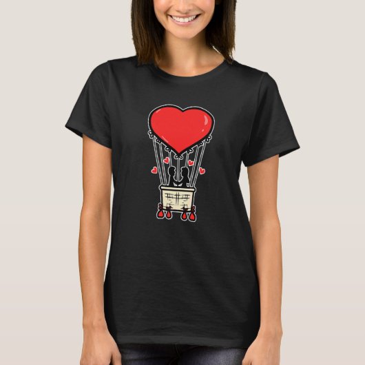 Cool Couple Heart Valentine's Day  Romantic Tシャツ (正面)