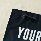 Cool Cow With Sunglasses ビーチタオル (インサイチュ)