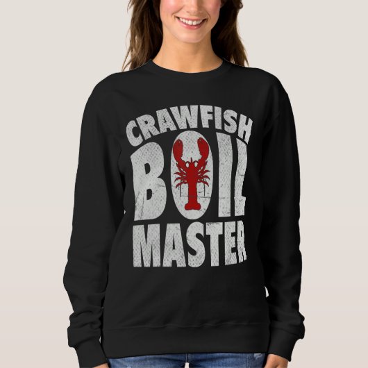 Cool Crawfish Boil For Men Women Crawfish Seafood  スウェットシャツ (正面)
