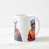 Cool Crew” – Colour-Pop Animal Squad Mug コーヒーマグカップ (正面右)