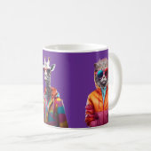 Cool Crew – Colour-Pop Animal Squad Purple Mug コーヒーマグカップ (正面右)