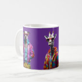 Cool Crew – Colour-Pop Animal Squad Purple Mug コーヒーマグカップ (正面左)