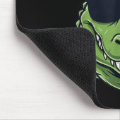Cool Crocodile Animal Gator Graphic With Cap And S マウスパッド (コーナー)