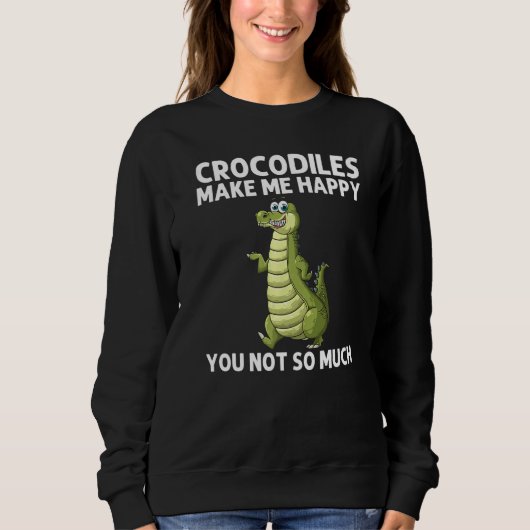 Cool Crocodile For Men Women Alligator Zookeeper Z スウェットシャツ (正面)