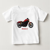 Cool cruiser style motorcycle  ベビーTシャツ (正面)