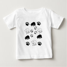 Cool Cub 子供服Tシャツ | シロクマ + 肉球 グラフィック