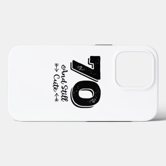 cool cute 70th birthday quote sayings Case-Mate iPhoneケース (裏面 (横))