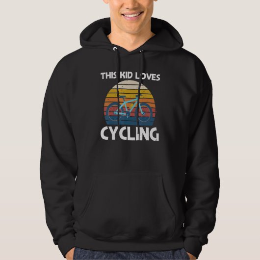 Cool Cycling For Kids Boys Men Biking Bicycle Cycl パーカ (正面)