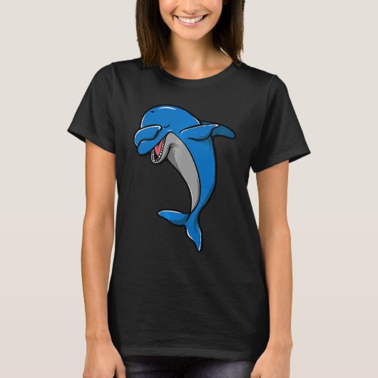Cool Dabbing Dolphin Whale Cute Dolphins Lover Men Tシャツ (正面)