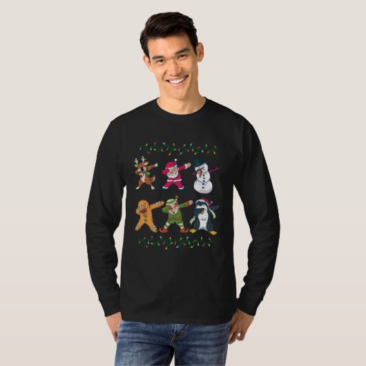 Cool Dabbing Festive Designs X Mas Tシャツ (正面フル)