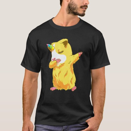 Cool Dabbing Guinea Pig Unicorn Tシャツ (正面)