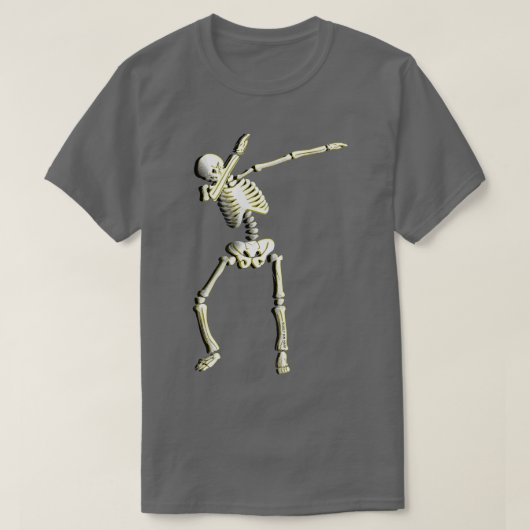 Cool Dabbing Skeleton Shirt Funny Cinco de Mayo Gi Tシャツ (デザイン正面)