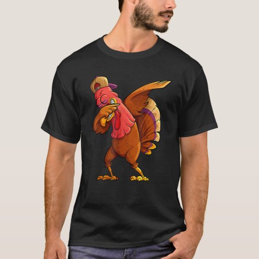 Cool Dabbing Turkey Boys Autumn  Thanksgiving 2022 Tシャツ (正面)