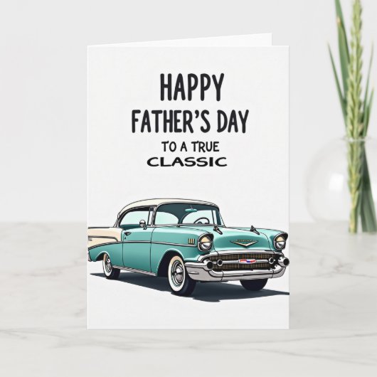 Cool Dad 自動車イラストカード カード (正面)