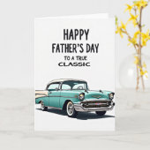 Cool Dad 自動車イラストカード カード (黄色い花)