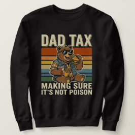 Cool Dad Bear Funny Snack Time Design  スウェットシャツ