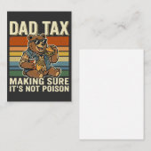 Cool Dad Bear Funny Snack Time Design 名刺 (正面/裏面)