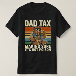 Cool Dad Bear Funny Snack Time Design  Tシャツ