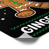 Cool Dad Gingerbread Man Cookie Family Christmas P ポスター (角)
