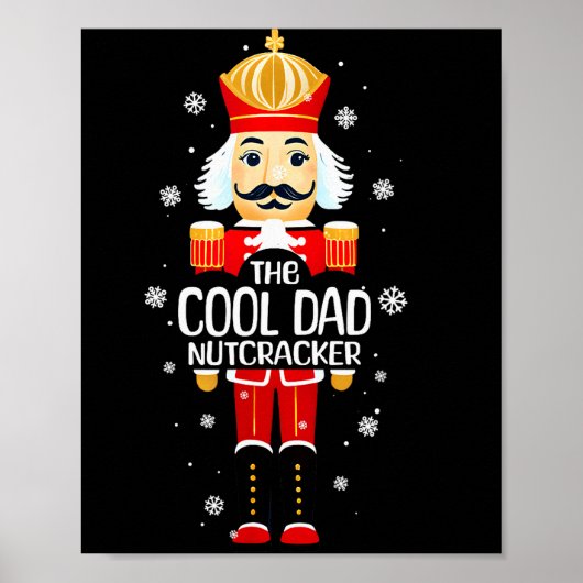 Cool Dad Nutcracker Funny Christmas Family Matchin ポスター (正面)