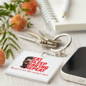 Cool Dad T-shirt Design キーホルダー (正面右)