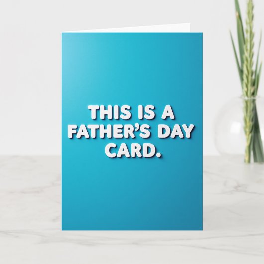 Cool Dad Typography カード (正面)