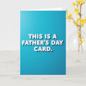 Cool Dad Typography カード (黄色い花)