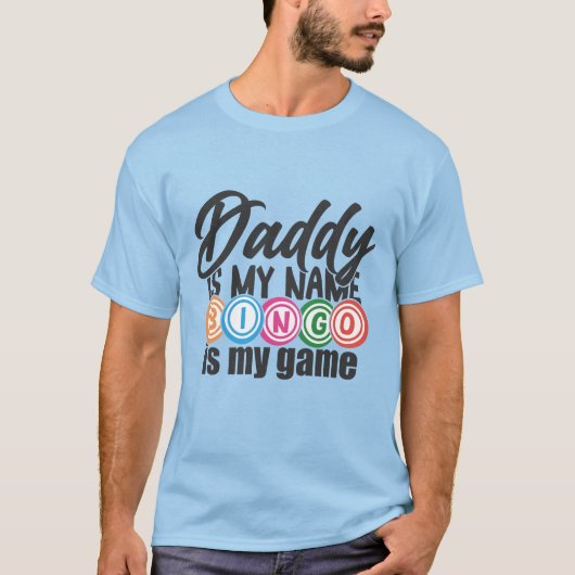 Cool Daddy ビンゴ ワードアート Tシャツ (正面)