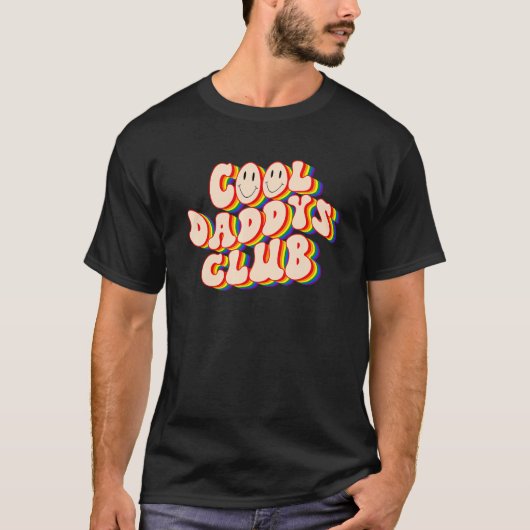 Cool Daddys Club LGBTQ Pride Gay Pride Rainbow LGB Tシャツ (正面)