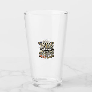 Cool Dads Club ビンテージ風彫刻 お父さんTシャツ デザイン_ タンブラーグラス