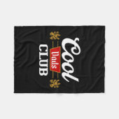 Cool Dads Club Shirt Father's Day From Daughter So フリースブランケット (正面(横))