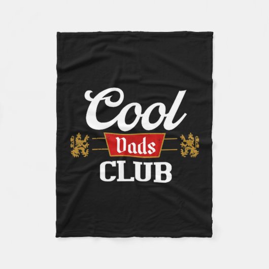 Cool Dads Club Shirt Father's Day From Daughter So フリースブランケット (正面)