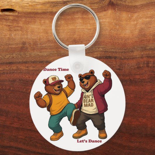 Cool Dancing Bears キーホルダー (正面)