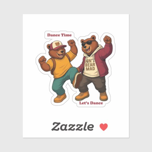 Cool Dancing Bears シール (シート)