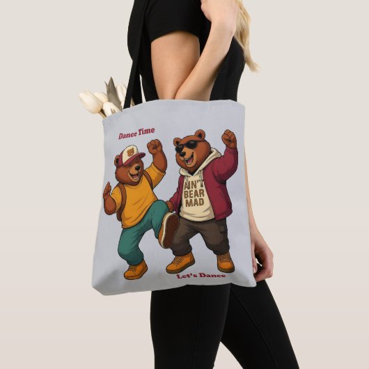 Cool Dancing Bears トートバッグ (クローズアップ)