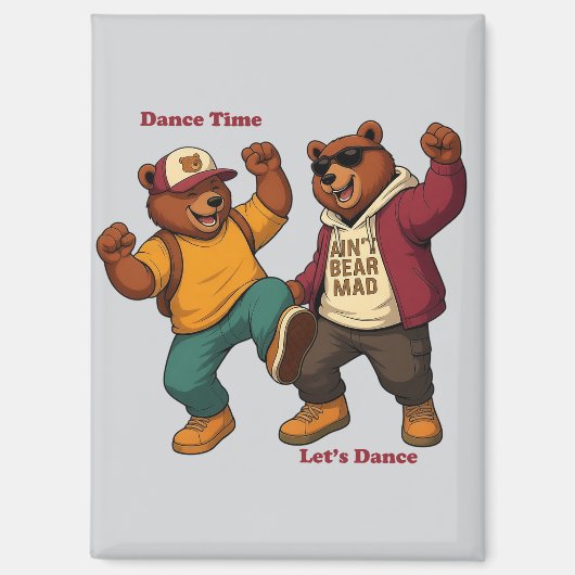 Cool Dancing Bears マグネット (正面)