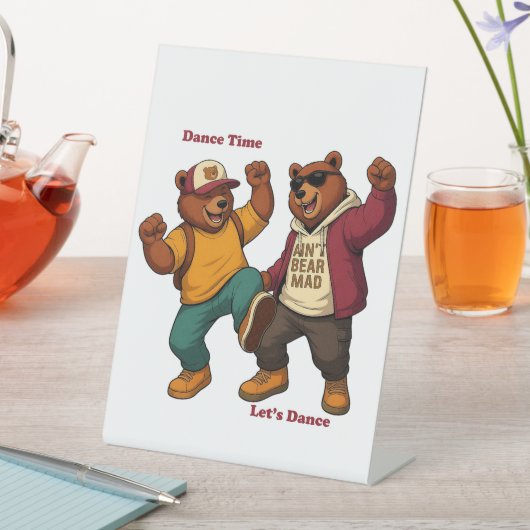 Cool Dancing Bears 台座サイン (インサイチュ)